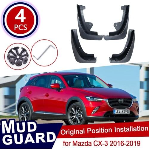 4Pcs Set for Mazda CX-3 2016~2019 CX3 CX 3 Mudflaps Mud Flaps Flap Splash Guards Mudguards Car Auto Fender Front Rear 2017 2018