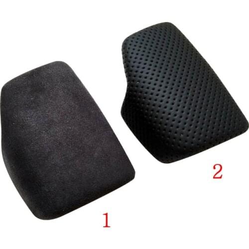 Black perforated leather selector lever handle Gear Shift Knob handball cover For Audi A4 B9 A5 Q7 Q5 2016 2017 2018 2019