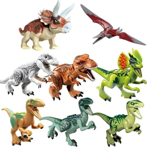 Childrens Toys Dinosaur Locking Toys Jurassic Dinosaur Pterosaur Tyrannosaurus Rex Flying Dragon Velociraptor Building Blocks