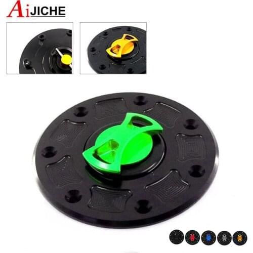 For KAWASAKI NINJA 500 EX500 500R ZX-6R ZX-7RR ZX-9R ZRX-1100 ZX-11 Motorcycle CNC Fuel Tank Cap Gas Oil Tank Cover Petrol Cover