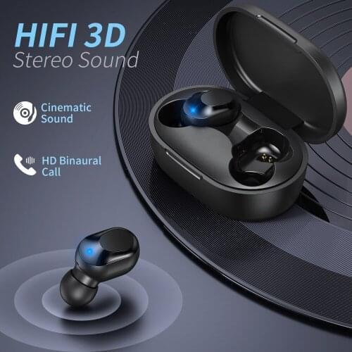 Hot TWS Wireless Hearphones Bluetooth Earphone Noise Cancelling Headsets With Mic Handsfree Led Display Earbuds For Xiaomi Redmi