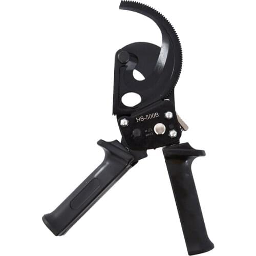 HS-500B Ratchet Cable Cutter Copper Aluminum Cable Wire Cutter Ratcheting Wire Cut Hand Tool Small Manual Cable Cutter 500mm2