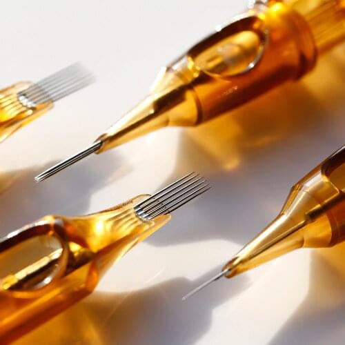 DKLAB Warrior Professional Tattoo Cartridge Needles,10pcs Pack 0.35mm RL /M1 /RM(MC) / RS Permanent Microblading Makeup Supplies