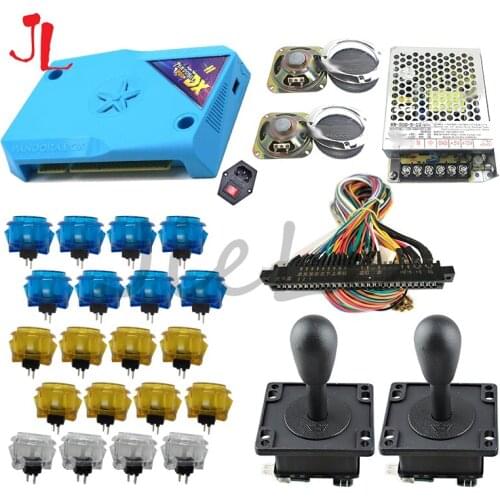 Jamma Verison Pandora Box DX Diy Kit for Arcade Cabinet 33mm Chrome Push Button Joystickr Amplifier CGA VGA HDMI