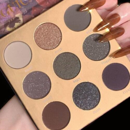 9 Color Matte Eye Shadow Professional Eye Shadow Pigments Eye Makeup Palette Long Lasting Cosmetic Highlighter Powder Тени