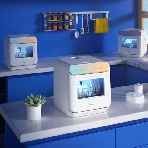 Midea WAHIN 220V Electric Dishwasher Desktop Automatic Household Fruit Vegetable Washing Machine Countertop Dishwasher