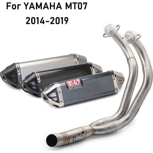 Motorcycle Full Exhaust System Muffler Pipe For Yamaha MT-07 FZ-07 MT07 FZ07 MT 07 2014-2019 XSR700 2014-2019
