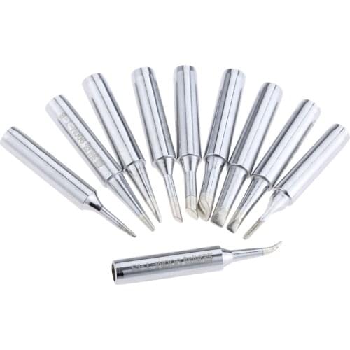 DRELD 10pcs 900M-T Welding Soldering Iron Tips for Soldering Rework Station Repair Tool 900M-T -I/B/K/1.2D/2.4D/3.2D/2C/3C/4C/IS