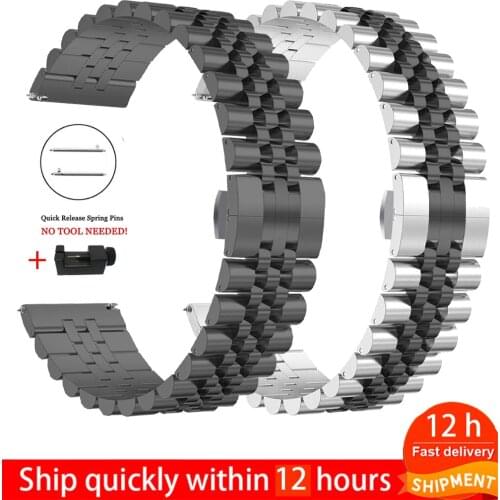 Stainless steel Wrist Band for HUAWEI WATCH GT2/GT 46mm 42mm metal Starp Bracelet Watchband for HONOR Magic 2 bands Accessories