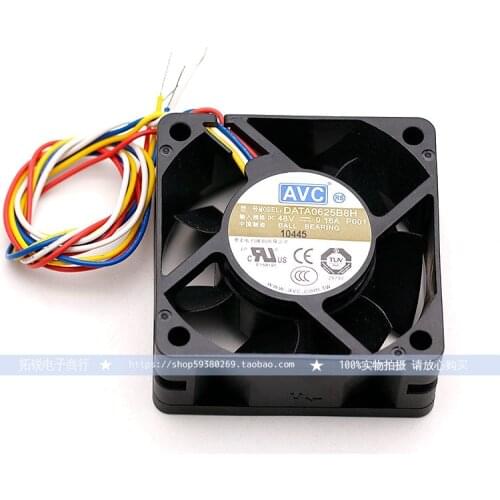 48v 60mm fan New Original For AVC DATA0625B8H DC48V 0.16A 60*60*25MM 6CM cooling fan