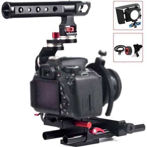 Camera Cage Single Photo Camera Cage Stabilizer For Sony A7S A7R2 GH5 5D4 5D3 A7S3 EOR Z7 Camera Handle Estabilizador Celular