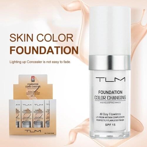 Foundation Makeup Color Changing Foundation High Coverage Liquid Foundation Concealer Matte Foundation Base maquiagem Skin Tone