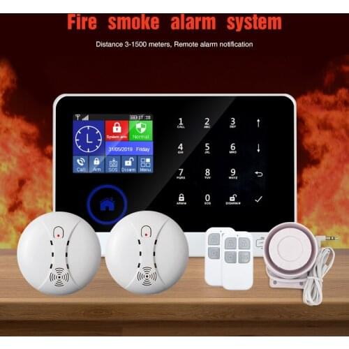 Fire Smoke Alarm System Home Security Burglar Alarm Sensor