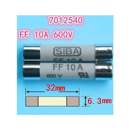 Fuse FF 10A 7012540 600V 6.3x32mm fuse UR high quality fuse