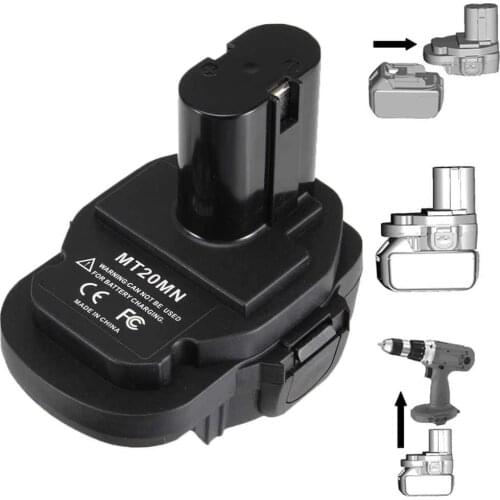 MT20MN Battery Converter Adapter for Makita 18V Lithium Battery Convert for Makita 18V Ni-Cd&Ni-Mh Battery