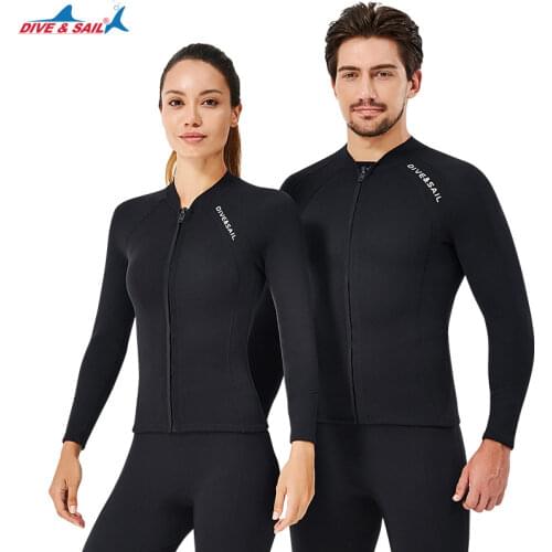 DIVE&SAIL Professional 2mm Swim Wetsuits Mens Diving Suit Split Scuba Snorkel Swimsuit Spearfishing Surfing Jumpsuit Equipment
