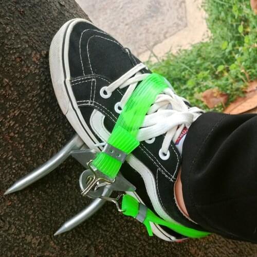Anti-skid Tree Climbing Tool With Climbing Nail Shoes Rubber Band Hunting Observation Picking Fruit Climbing Outdoor Tools