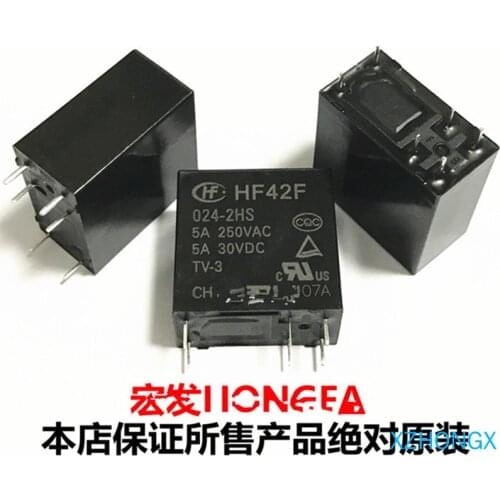 Relay HF42F 024-2HS HF42F-024-2HS JZC-42F 024-2HS JZC-42F-024-2HS 24VDC DC24VC 24V DIP6