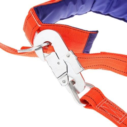 Mountain Tree Climbing Rappel Fall Arrest Protection Waist Harness Lanyard