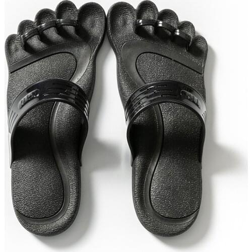 New Men Slippers Unisex Five Fingers Sandals Breathable Slip-on thick Sole Beach Slipper Lovers Casual Hiking Sandals Aqua Shoes