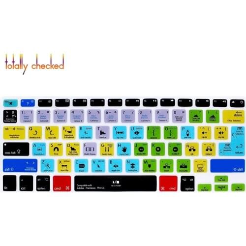 Adobe Premiere Pro CC Spanish Function Silicone Keyboard Cover Protector Keypad Skin For Mac Air Pro Retina 13"15"17" EU/US