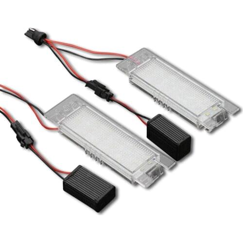 Car Led Number License Plate Light For Fiat 500L Punto Bravo Cinquecento Croma Doblo Linea Marea Kit Canbus Error Interior Lamp