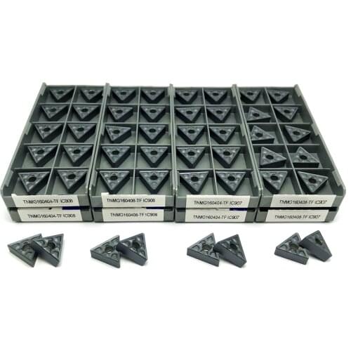 Hard Alloy TNMG160408 TF IC907 IC908 TNMG160404 Turning Tool TNMG160404 Carbide inserts Lathe cutter Cutting Tool CNC Tools