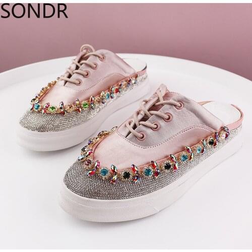 Fashion Rivet Womens Hidden High Wedge Heels Lace Up Sneakers Casual Shoes High Top Studs New Korean Style 3Colors Punk New