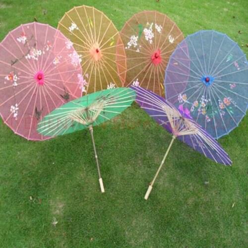 10 pieces/lot) New wedding parasols Chinese long-straight transparent sun umbrellas 6 colors available