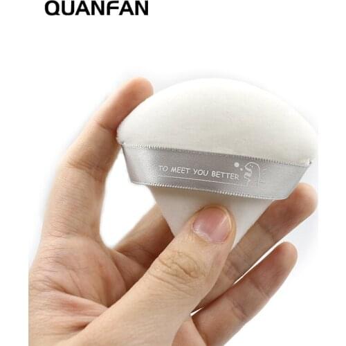 2pcs Cotton Triangular Puff Soft Wet Dry Use Foundation Makeup Sponge Tools MA