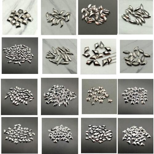 20pcs/Lot Black Diamond Nail Rhinestones New Design Jet Hematite Color Crystal Strass Nail Art Rhinestones For Diy Decoration