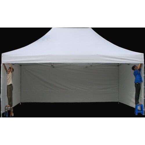 3m x 4.5m Quality Garden Pop Up Gazebo Folding Marquee Tent with 3pcs Full Walls for Outdoor Advertisement and Promotion