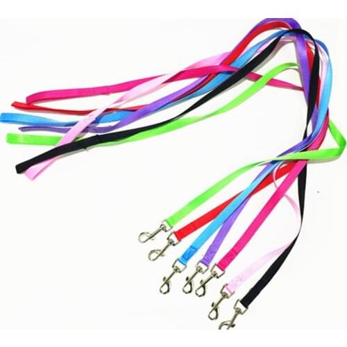 2020 New Dog Leashes Strong Soft Nylon Rope For Small Cat Chihuahua Puppy Walking Training Collar Leads Solid Pet Products