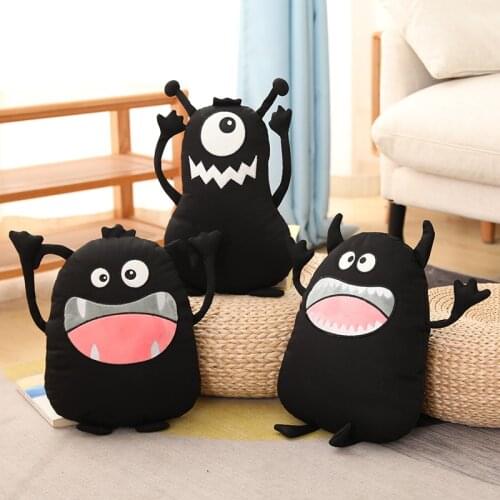 35CM Cartoon Ugly And Funny Monster Pillow Plush Toys Present Desktop Collection Gift Hold Pillow