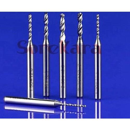 5PCS 1.9mm Carbide Drill Bits Micro Engraving CNC Endmill Making Hole Carving Tools For Aluminum Wood Acrylic PCB