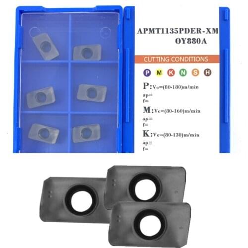 BEYOND APMT APMT1135 APMT1605 PDER OY880 Carbide Insert for Milling Cutter Lathe Tool Processing Steel Stainless Steel Cast Iron