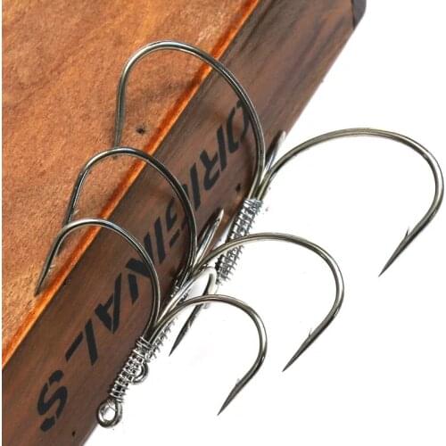 5pcs 1# 2# 3# Sharpened Big Fishing Treble Hooks With Fishhook Jig Carp Fishing Tackle Tools Accessories Peche Pesca