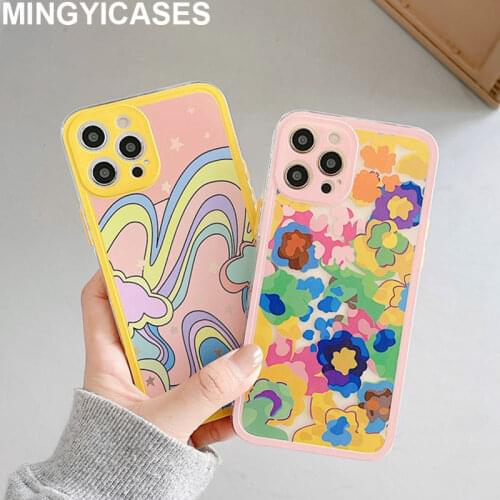 Capa for Iphone 11 Pro Max Case Color Painting Phone Cases for Iphone Xr 12 Pro Max Xs Max 7 8 Plus X SE 2020 Back Cover Coque