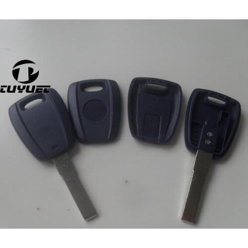 Transponder Key Shell For Fiat With SIP22 Blade Key Cover Blanks With Sticker