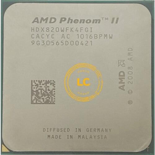 AMD Phenom II X4 820 2.8 GHz Quad-Core CPU Processor HDX820WFK4FGI Socket AM3