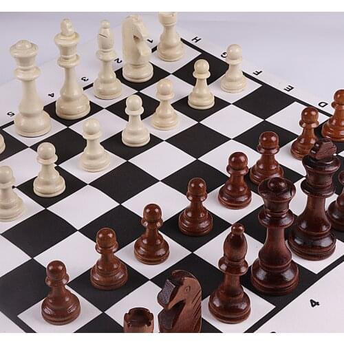 Weighted Wood Chess Pieces, 10CM King, Pieces Only, No Board