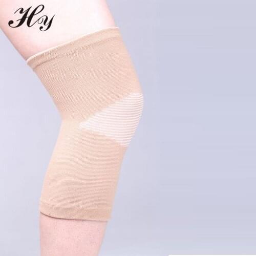 Elastic Knee Support Brace Kneepad Nylon Knitting Sport Breathable Kneepad Basketball Running Climbing Protection Knee Pads