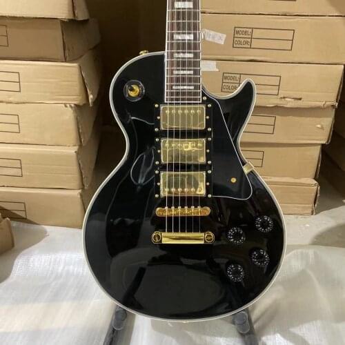 Beauty Electric Guitar Golden Hardware Three Pickups Mahogany Body Rosewood Fingerboard High Quality Guitarar Free Shipping