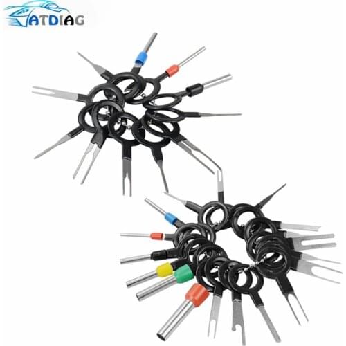 Car Terminal Removal Tool Kit 29pcs Automotive Pin Extractor Plug Auto Repair Tool Harness Wire Crimp Puller Remove Tool