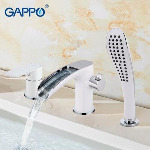 GAPPO Bathroom Shower Faucet tap set robinet banheira shower mixer bathtub faucet shower waterfall brass bath faucet mixer