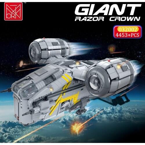 Mork 032002 Brick Toy Star Plan Gaint Razor Crown Spaceship Building Blocks Planet Aircraft Model Kit Diy Toys For Children Boys