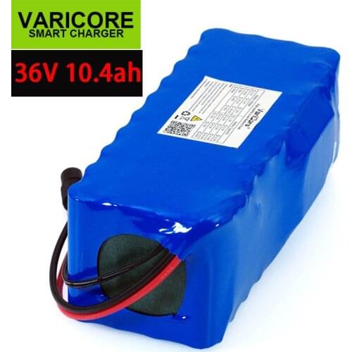 VariCore 36V 10400mAh 18650 Lithium Battery 10.4ah Motorcycle Electric Car Bicycle Scooter batteries with BMS