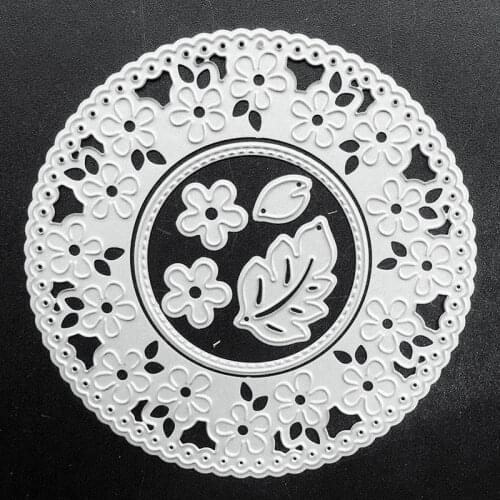 SCD857 Metal Cutting Dies For Scrapbooking Stencils Flower Circle DIY Cut Album Cards Decoration Embossing Folder Die Cuts Tools