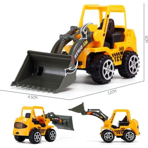 1PC 6 Styles Mini Mini Alloy Engineering Car Tractor Toy Dump Truck Model Classic Toy Cars for Children Boy Gift