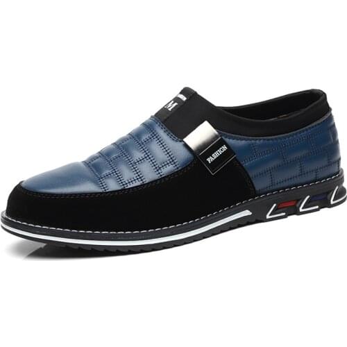 New Fashion Men Casual Shoes Large Size Lace-up All-match Breathable Trend Low-cut Leather Shoes Men Multi-color Optional